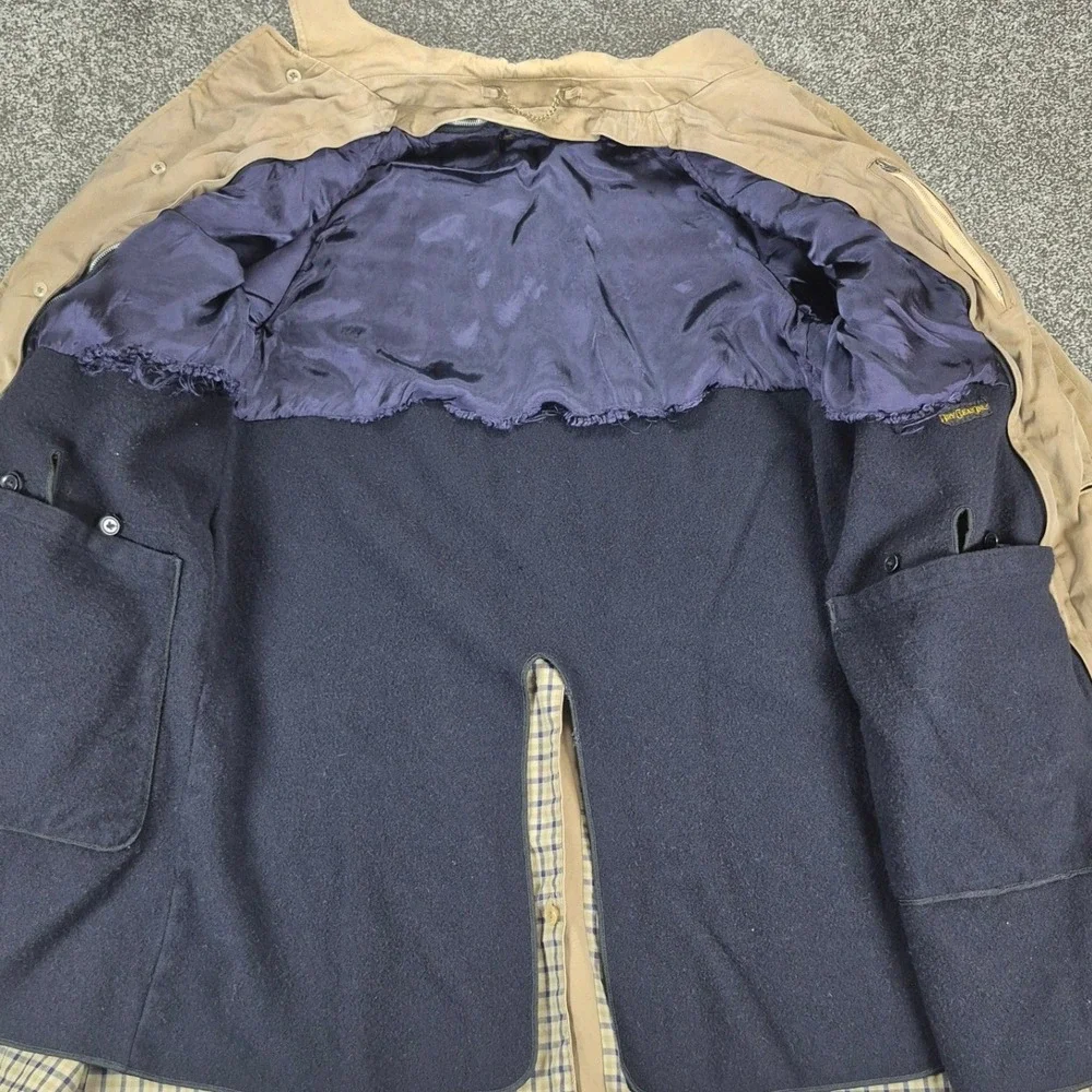 Vtg‎ Brooks Brothers BrooksTraveler Coat Mens 38 Removable Liner Made in England